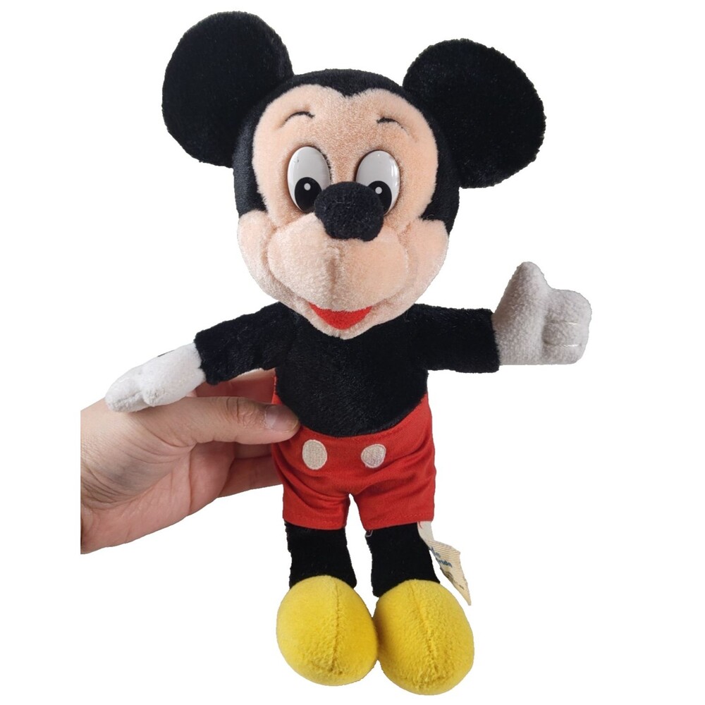 Vintage MICKEY MOUSE Plush Collectible 90s 10” Disneyland Walt Disney World